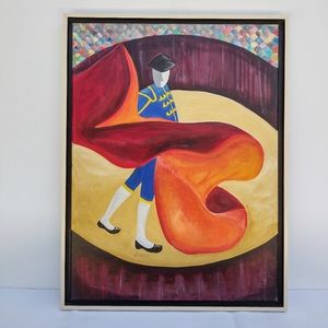 Original Acrylic Painting 'Spanish Bullfighter'